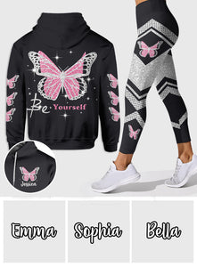 Be Yourself - Personalized Butterfly Hoodie and Leggings