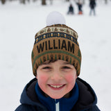 Holiday Brew Bear - Personalized Beer Beanie Hat