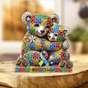 Strong Mama - Plaque acrylique personnalisée de sensibilisation à l'autisme