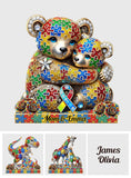 Strong Mama - Plaque acrylique personnalisée de sensibilisation à l'autisme