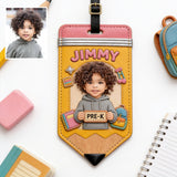 Back To School For Kid, Backpack Tag - Personalized Kid Luggage Tag