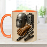 Welder Tools - Personalized Welder Accent Mug