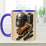 Welder Tools - Personalized Welder Accent Mug