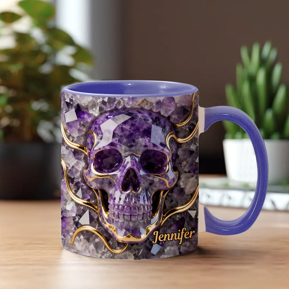 Beautiful Skull - Personalized Skull Accent Mug