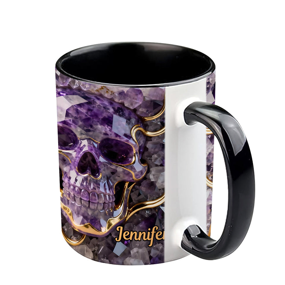 Beautiful Skull - Personalized Skull Accent Mug