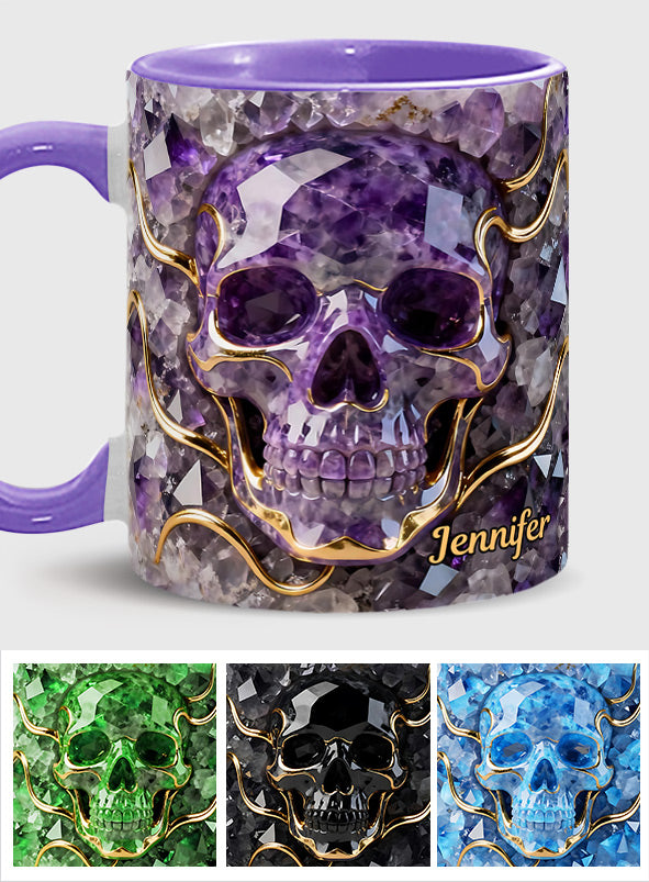 Beautiful Skull - Personalized Skull Accent Mug