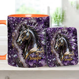 Love Horse - Personalized Horse Accent Mug & Coaster