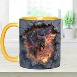 Gift For Lineman Dad, Husband, Son... - Personalized Lineman Accent Mug
