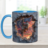 Gift For Lineman Dad, Husband, Son... - Personalized Lineman Accent Mug