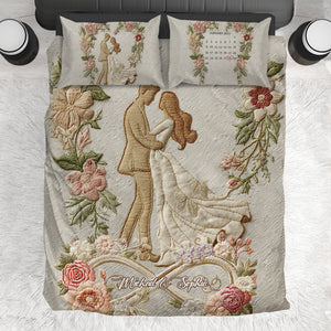 Forever Love - Personalized Couple Bedding Set