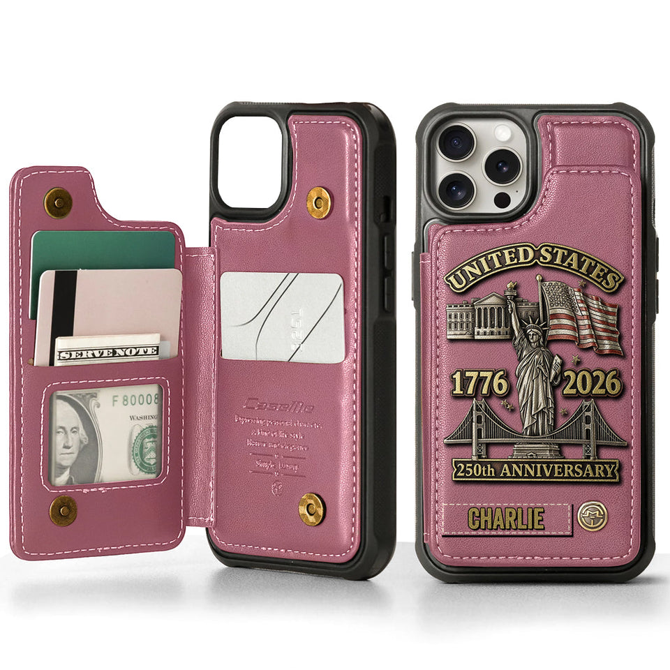 250th Anniversary - Personalized Wallet Phone Case
