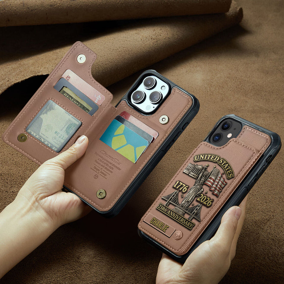 250th Anniversary - Personalized Wallet Phone Case