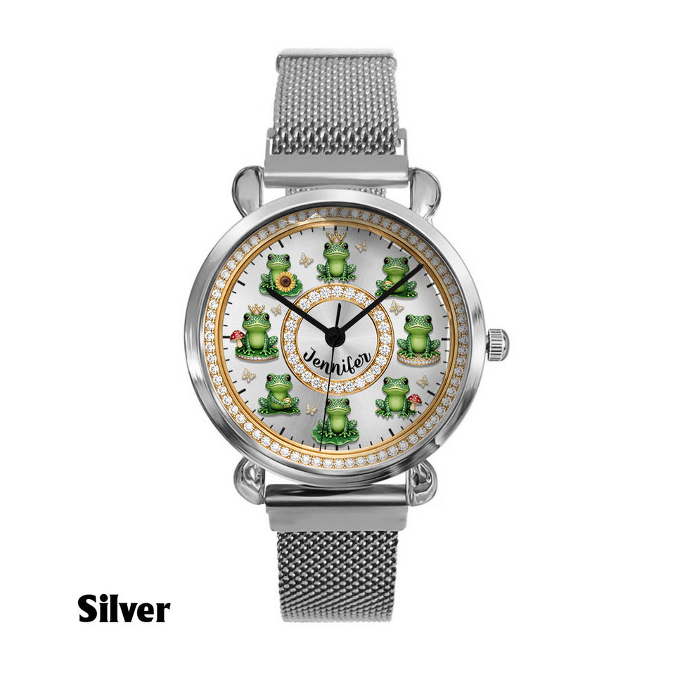 Love Frogs - Personalized Frog Women Hand Watch