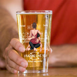 Naughty Couple - Personalized Couple Beer Glass