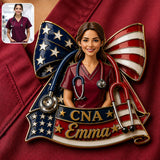Nurse Independence Day Celebration - Personalized Nurse 3D Embossed Enamel Pin
