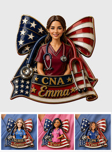Nurse Independence Day Celebration - Personalized Nurse 3D Embossed Enamel Pin