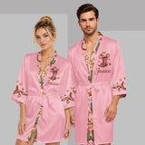 Pink Cowgirl - Personalized Cowgirl Satin Robe