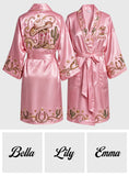 Pink Cowgirl - Personalized Cowgirl Satin Robe