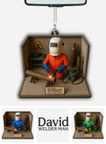 Welder Man - Personalized Welder Car Ornament