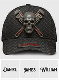 Cool Skeleton Plumber Gift - Personalized Plumber Classic Cap
