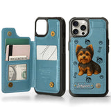 Love My Dog - Personalized Yorkshire Terriers Wallet Phone Case