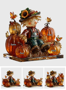 Grandma's Little Pumpkins - Personalized Grandma Custom Shaped Acrylic Plaque