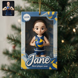 Love Sport Custom Photo - Personalized Volleyball Ornament