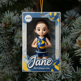 Love Sport Custom Photo - Personalized Volleyball Ornament