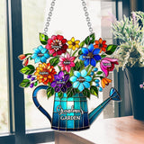 Grandma's Mom's Garden - Personalized Grandma Window Hanging Suncatcher Ornament
