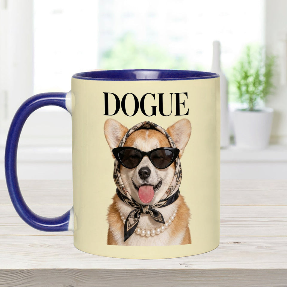 Funny Dog Lovers Gift - Personalized Dog Set Accent Mug with Acrylic Stirrers