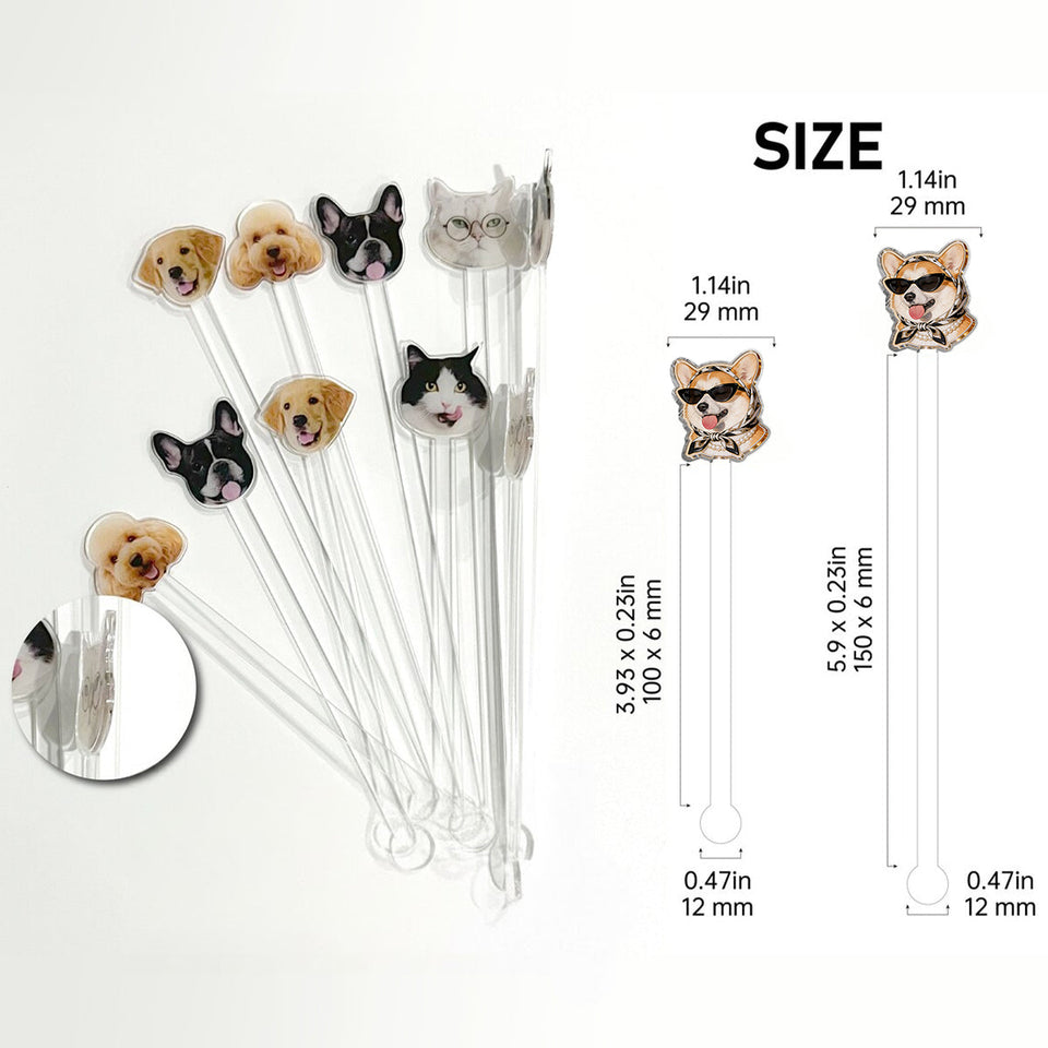 Funny Dog Lovers Gift - Personalized Dog Set Accent Mug with Acrylic Stirrers