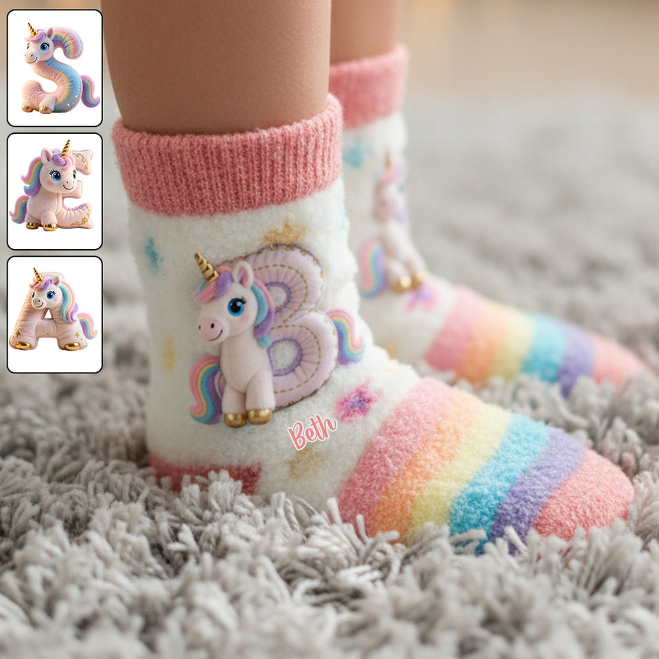 Magical Unicorn - Personalized Kid Kid Socks