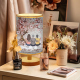Mother And Daughters Forever Linked Together - Personalized Mother Table Lamp with Wood Base