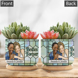 Best Friends Forever - Personalized Bestie Ceramic Plant Pot