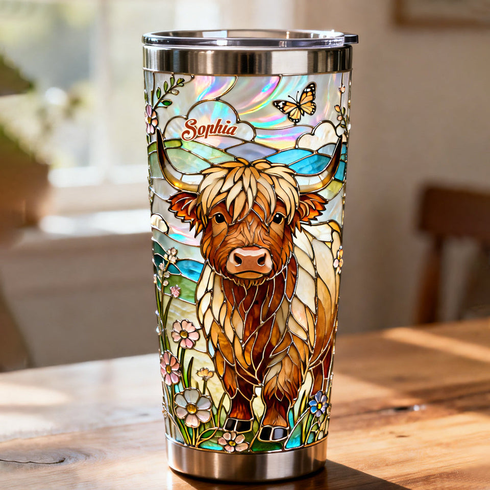 Love Highland Cows - Personalized Highland Cow Tumbler
