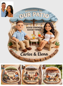 The Patio Bar Doormat - Custom From Photo - Personalized Backyard Non-Slip Tufted Rug