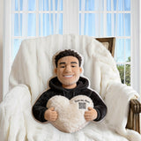 Scan Me - Personalized Mother Premium Faux Fur Pillow