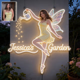 Fairy Garden - Personalized Gardening LED Light Acrylic Sign
