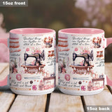 Sew Addicted To Sewing - Personalized Sewing Accent Mug