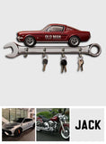 Custom Key Rack For His Garage - Personalized Car Lover Custom Shaped Hanging Rack