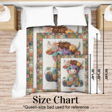 Just A Girl Who Loves Highland Cows - Personalized Highland Cow Blanket