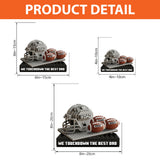 We Touchdown The Best Dad - Personalized Football Custom Shaped Acrylic Plaque