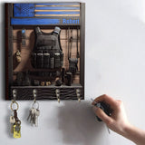 Proud To Be A Police Officer - Personalized Police Officer Custom Shaped Key Rack