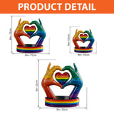 Love Is Love - Personalized LGBT Support Custom Shaped Acrylic Plaque