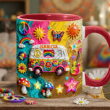 Hippie Souls - Personalized Hippie Accent Mug & Coaster
