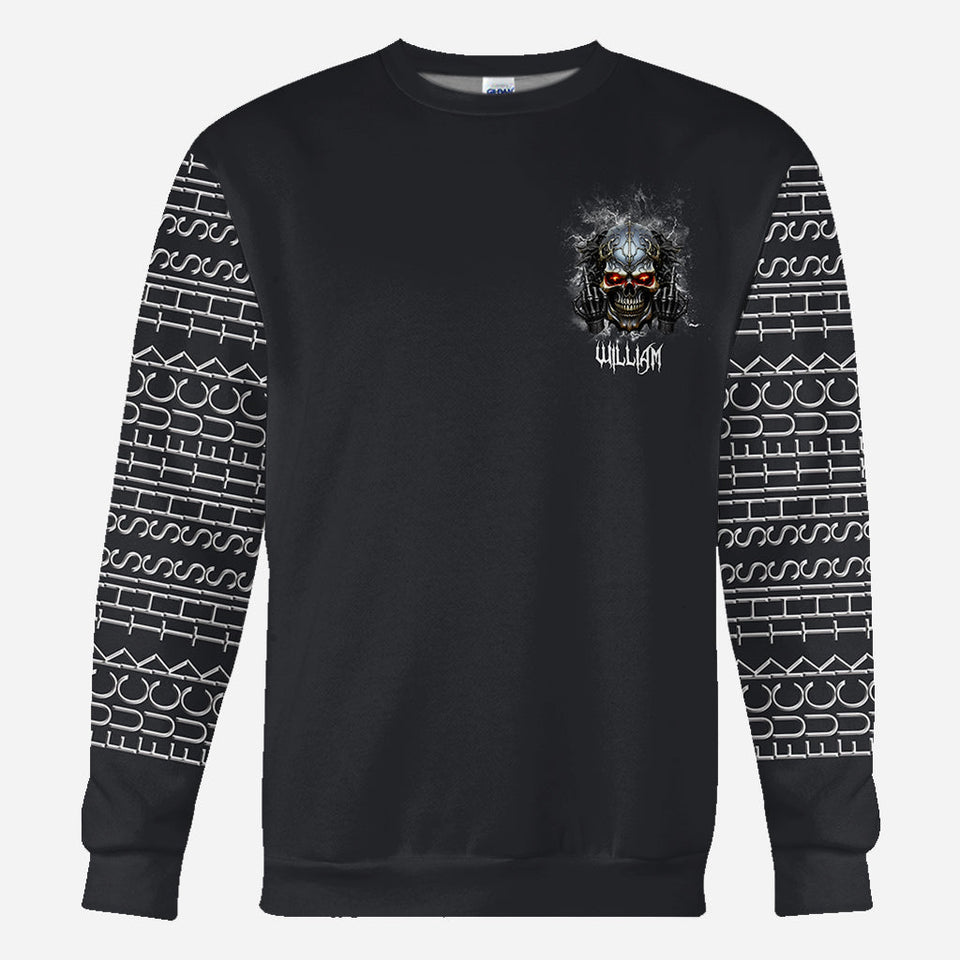 F*ck This Sh*t - Personalized Skull All Over Shirt