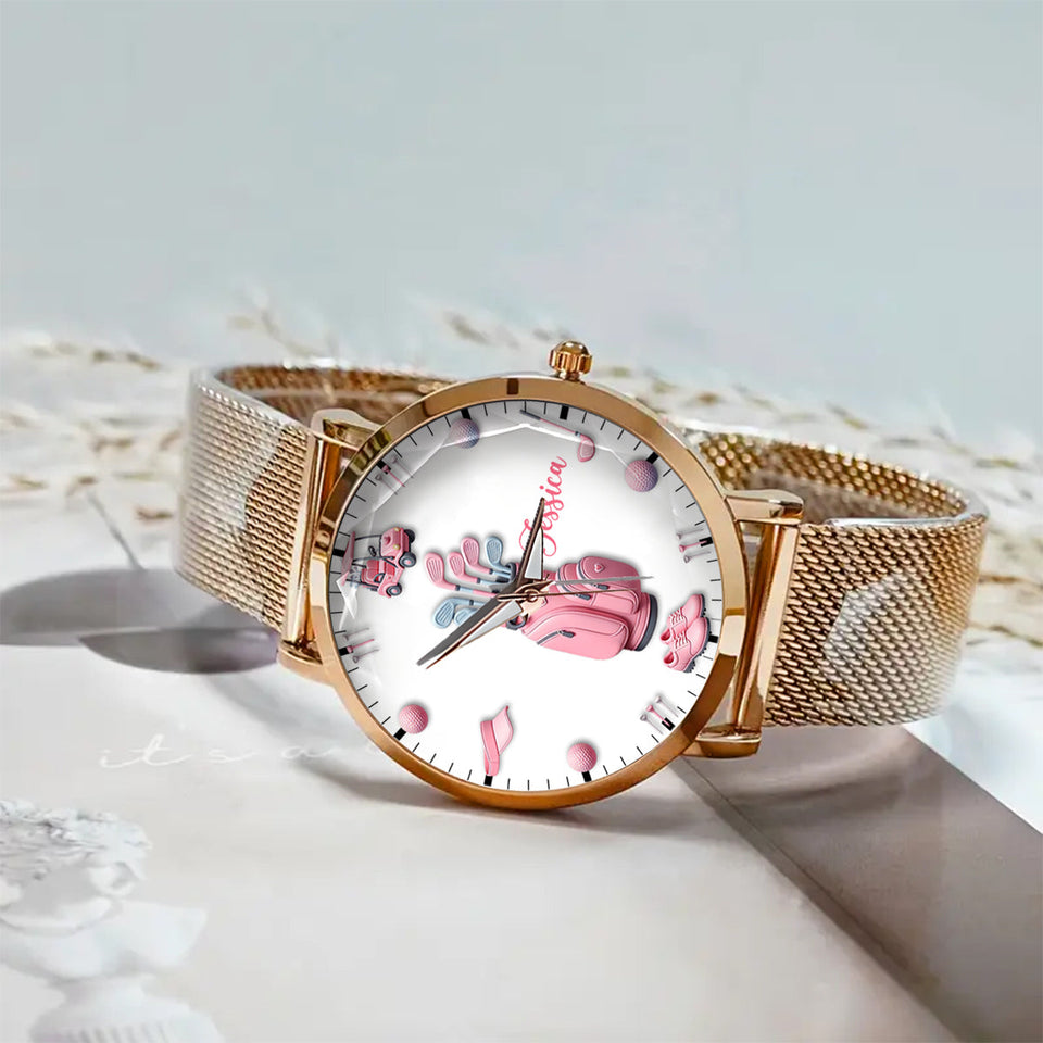 Love Golf - Personalized Golf Women Hand Watch