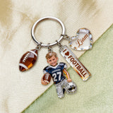 Kids Sports - Personalized Kid Premium Keychain With Charms