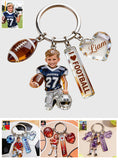 Kids Sports - Personalized Kid Premium Keychain With Charms