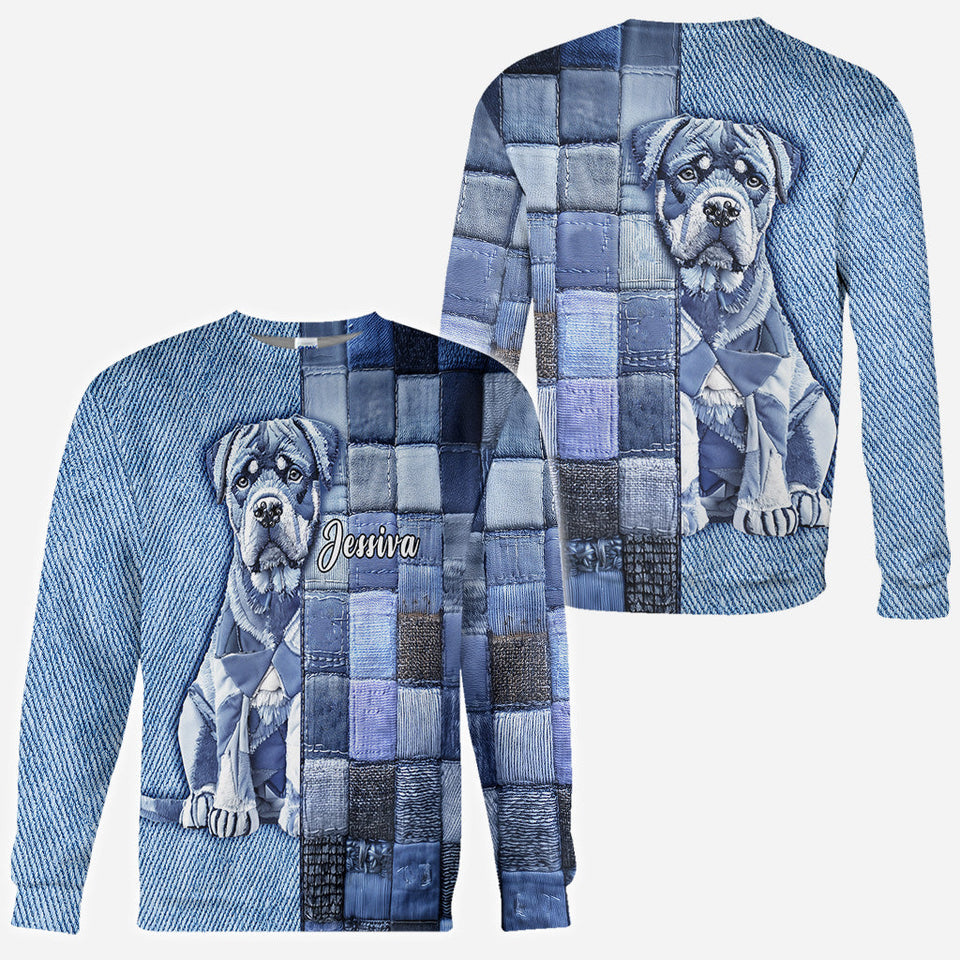 Love Rottweiler - Personalized Dog All Over Shirt